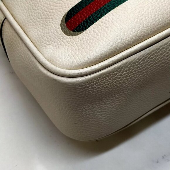Gucci Shoulder Bag Sherry Line White Leather - Picture 6 of 9